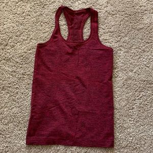 Beautiful maroon swiftly tech lululemon tank
